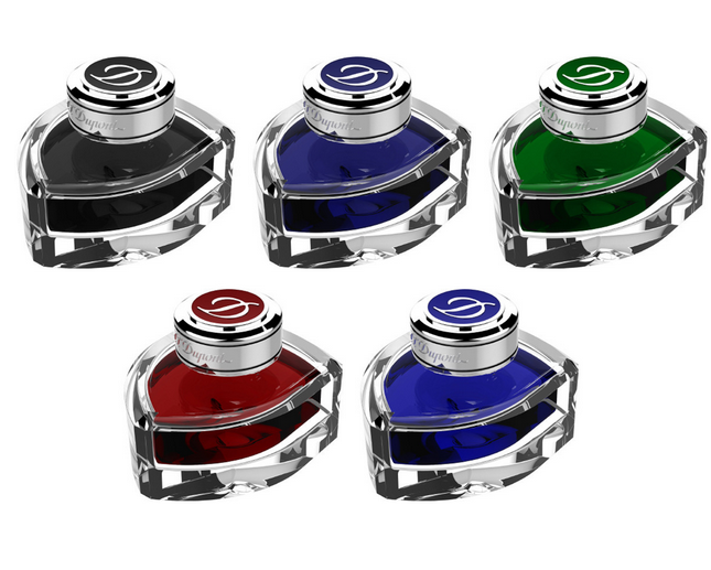 S.T. Dupont Ink Bottle Set - Assorted Colours (Set of 5)